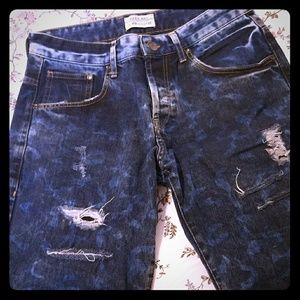 Men's trendy jean shorts